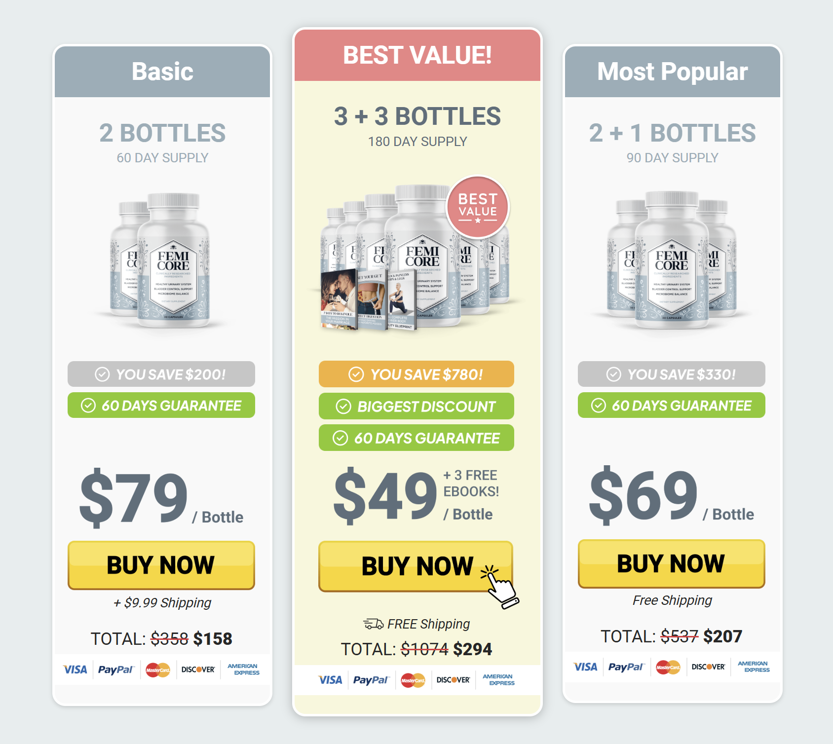 GetFemiCore.com price